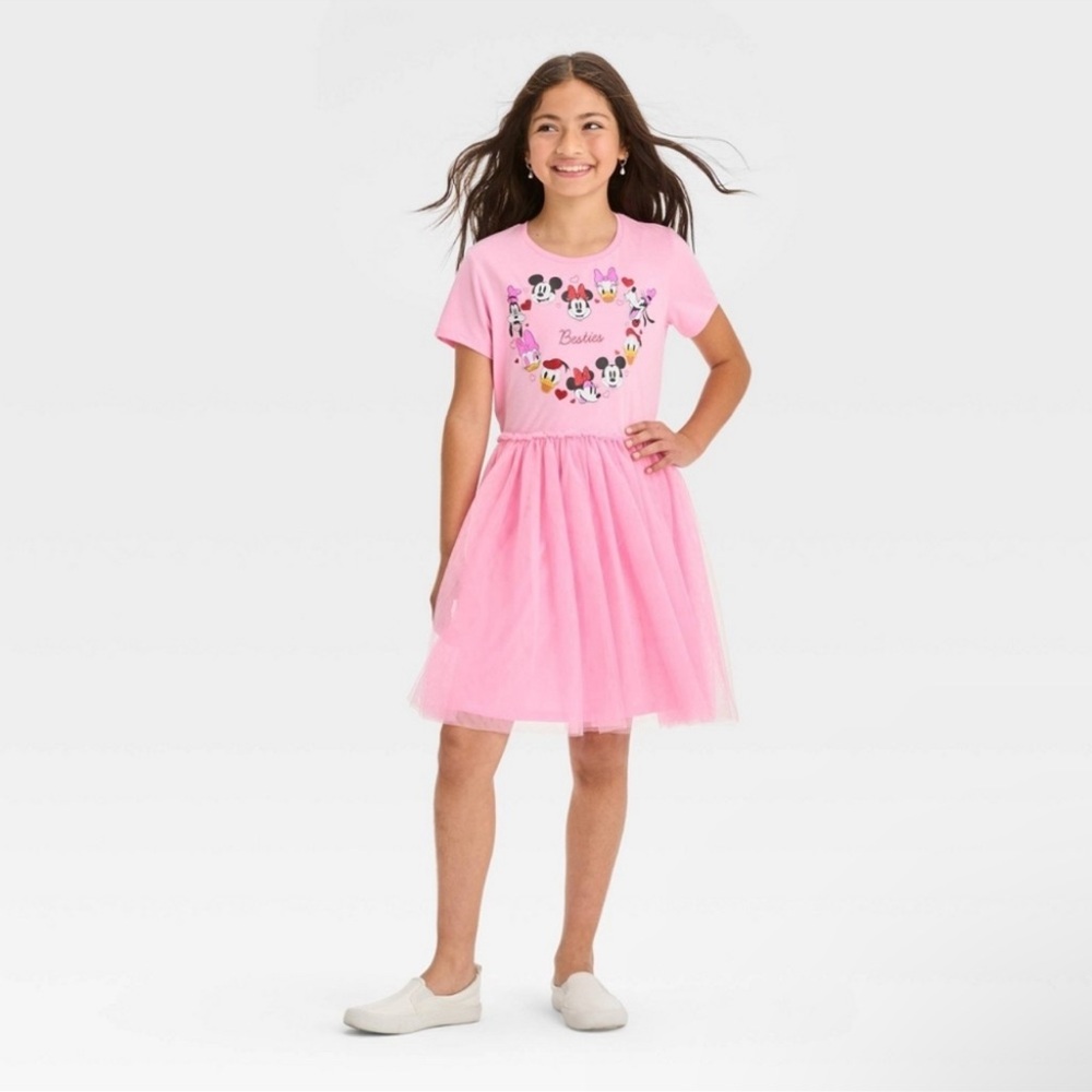 Disney Mickey & friends dress with tulle skirt NWT
